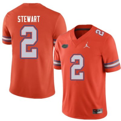 Men's Florida Gators #2 Brad Stewart NCAA Jordan Brand Orange Authentic Stitched College Football Jersey TVJ1262PO